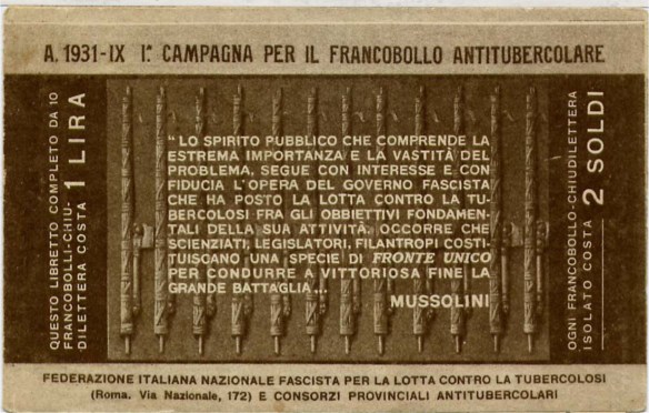 1931 - 1^ Campagna Antitubercolare
