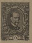 1920, 7 Marzo, ritratto del Presidente Tomáš Garrigue MasariK ( tre valori )