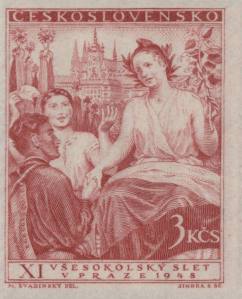 1948, 9° Congresso dei SOKOL a Praga, 3 valori
