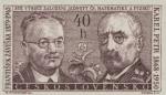 1962, 100 anni dell'Unione Cecoslovacca dei Matematici e dei Fisici, Frantisek Zaviska 1879-1945 e Karel Petr 1868-1950