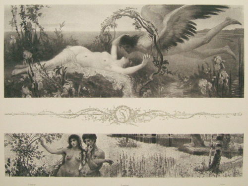 Original Lithograph Allegorien1898 Max von Svabinsky