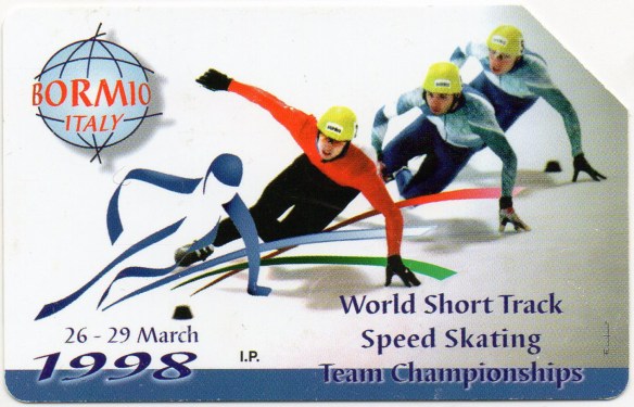 Scheda Telefonica Telecom-Campionato Mondiale di Short Track 1